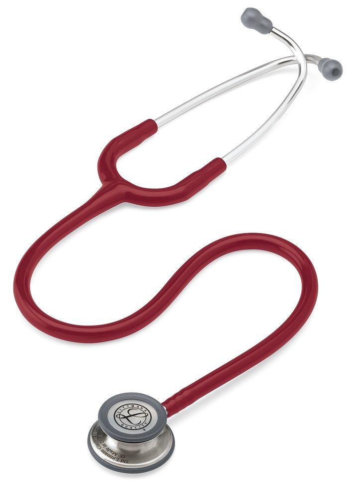 3M Littmann Classic III Stethoscope, Burgandy Tube StandardFinish 5627