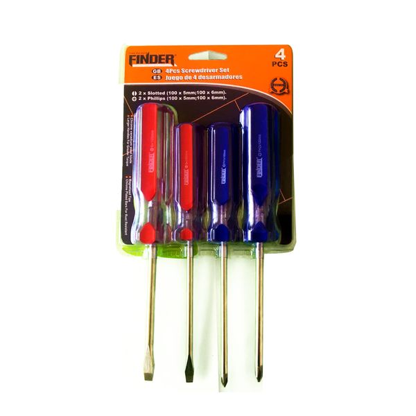 Finder 4 Piece Screwdriver Tool Set