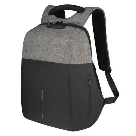 Volkano Anti-Theft Backpack - Smart Deux Series, Light Grey Edition
