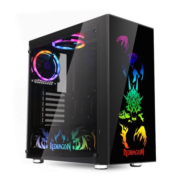 Redragon Steeljaw Pro Tempered Glass RGB ATX Gaming Chassis