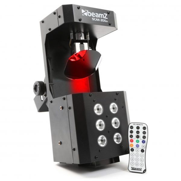 Beamz 150.537b Strobe Light With SCAN200ST 5 X 3W RGBAW 6 DMX IRC