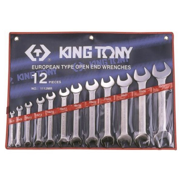 King Tony Spanner Set 12 Pieces Double Open 6-32mm