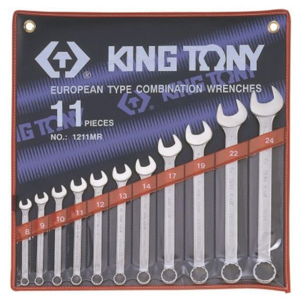 King Tony Combination Spanner Set 1/4"-15/16" 11 Pieces