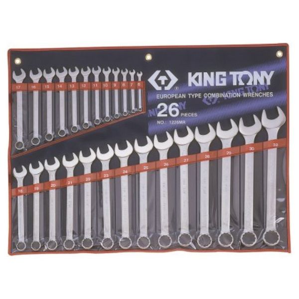 King Tony Combination Spanner Set 6-32mm 26 Pieces