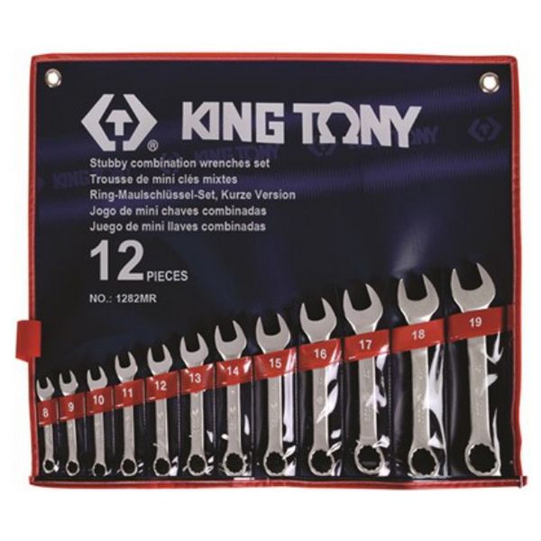 King Tony Short Combination Wrench Metric Set 12 Pieces