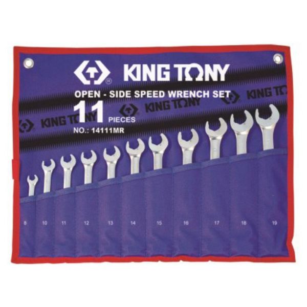 King Tony Combination Speed Wrench Set 8-19mm 11 Pieces