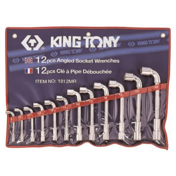 King Tony Socket Angle Wrench Set 8-24mm 12 Pieces