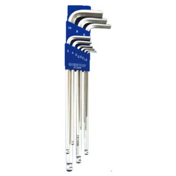 King Tony Allen Key Set 1.5-10mm Long Ball 9 Pieces