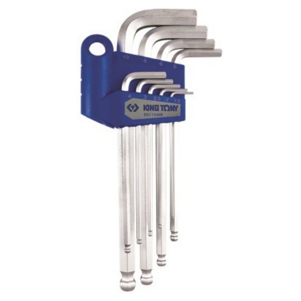 King Tony Long Ball Point Metric Allen Key Set 9 Pieces