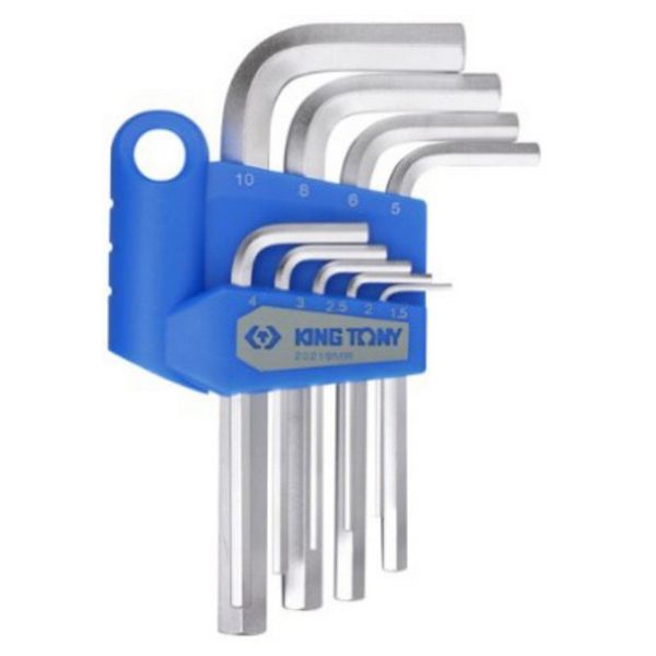 King Tony Allen Key Set 1.5-10mm Standard Length 9 Pieces
