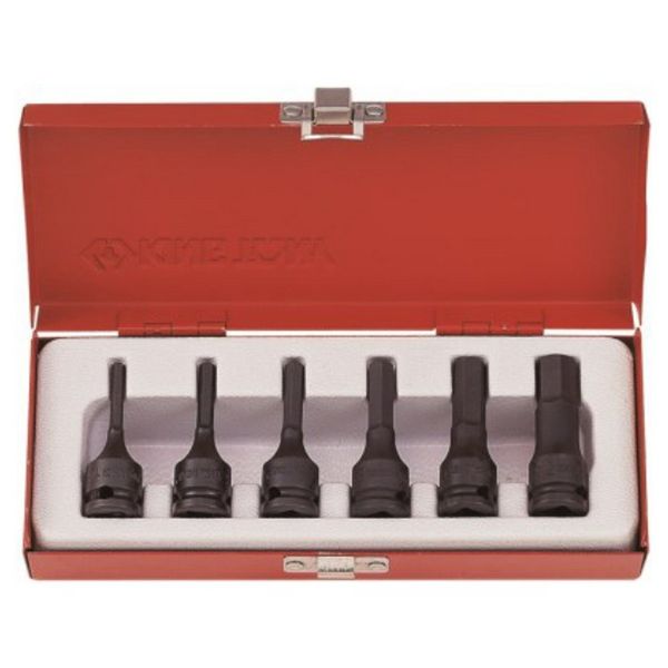 King Tony Socket Bit Set 3/8" Impact Hex 4-12mm 6 Pieces