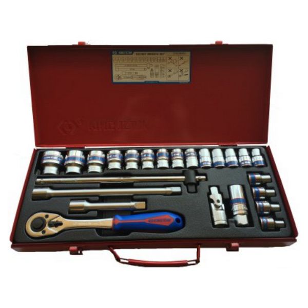 King Tony Socket Set 1/2"Dr 8-32mm 12 Point 24 Pieces