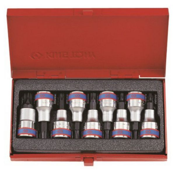 King Tony Torx Bit Socket Set 1/2"Dr T20-T60 60mm 9 Pieces