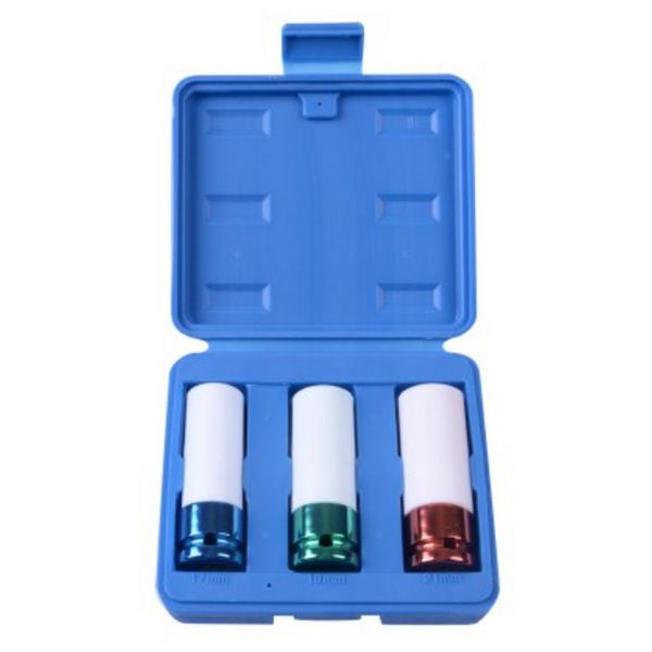 King Tony Impact Socket Set 1/2"Dr Deep Rim Protection 3 Pieces