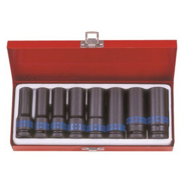 King Tony Deep Impact Socket Set 1/2"Dr 12-23mm 8 Pieces