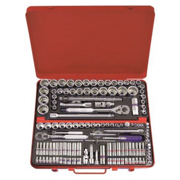 King Tony Combination Socket Set 1/4" 3/8" &amp; 1/2" Dr 135 Pieces