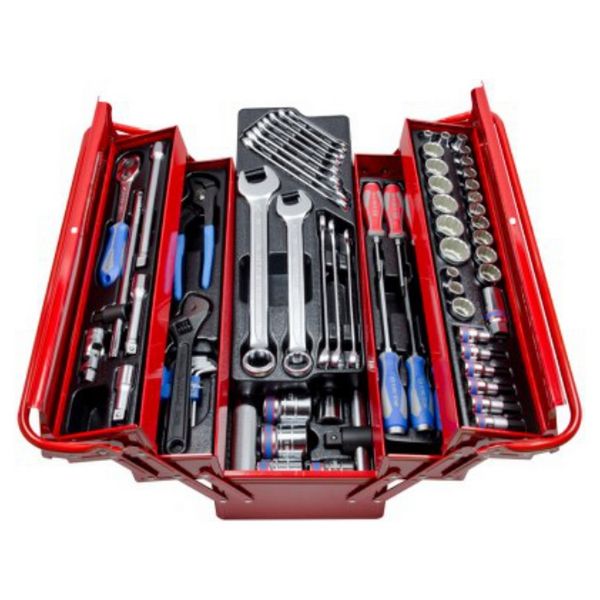 King Tony Mechanic Tool Box Set 1/2" And 3/4" Dr 77 Piece