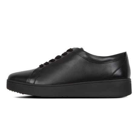 FitFlop Rally Leather Sneaker All Black 