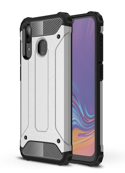 Shockproof Armor Case for Samsung Galaxy A30 Silver