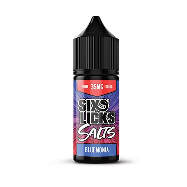 30ml Six Licks Bluemonia Nic Salts E-liquid - 35mg
