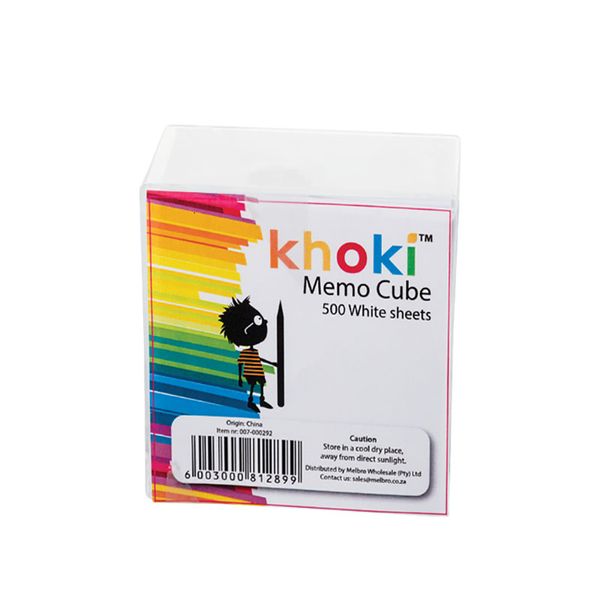 Bulk Pack X 2 Reminder Notes Memo Cube White 500 Sheets