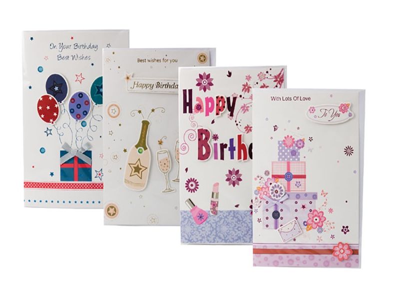 Bulk Pack X 4 Musical Handmade Card &amp; Envelope 20cm