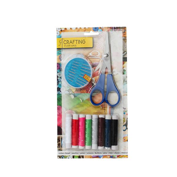 Bulk Pack X 3 Sewing-kit Needles, Thread &amp; Scissors