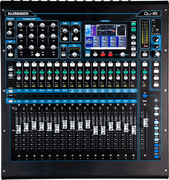 Allen &amp; Heath - QU-16C 16 Channel Digital Mixing Console