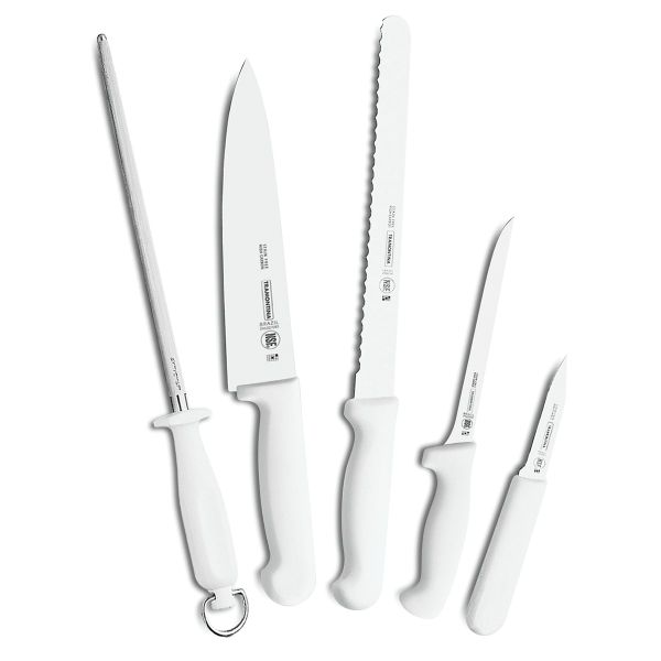 Tramontina Professional 6 Piece Knife Kit With Roll Bag - White Handles