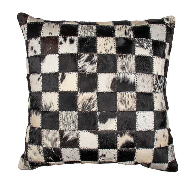 Nguni Patch Cushion Black Edition