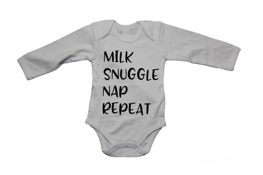 Milk. Snuggle. Nap. Repeat - LS - Baby Grow | Shop Today. Get it ...