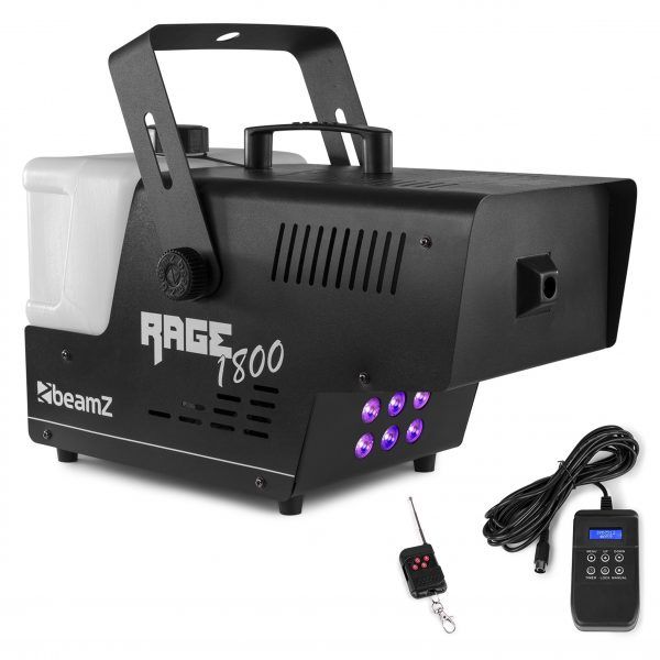 Beamz RAGE1800LED Smoke Machine with Timer Controller