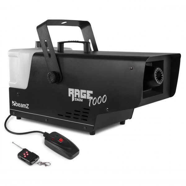 Beamz RAGE1000 SNOW Machine with Wireless Controller