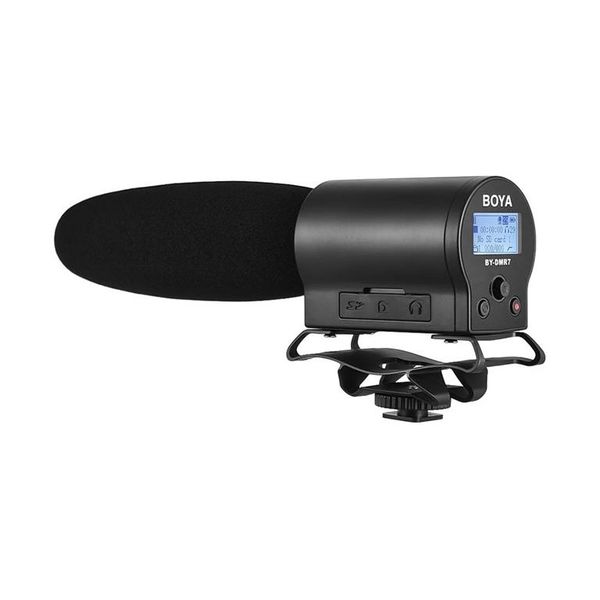 Boya BY-DMR7 Shotgun Microphone with Integrated Flash Recorder