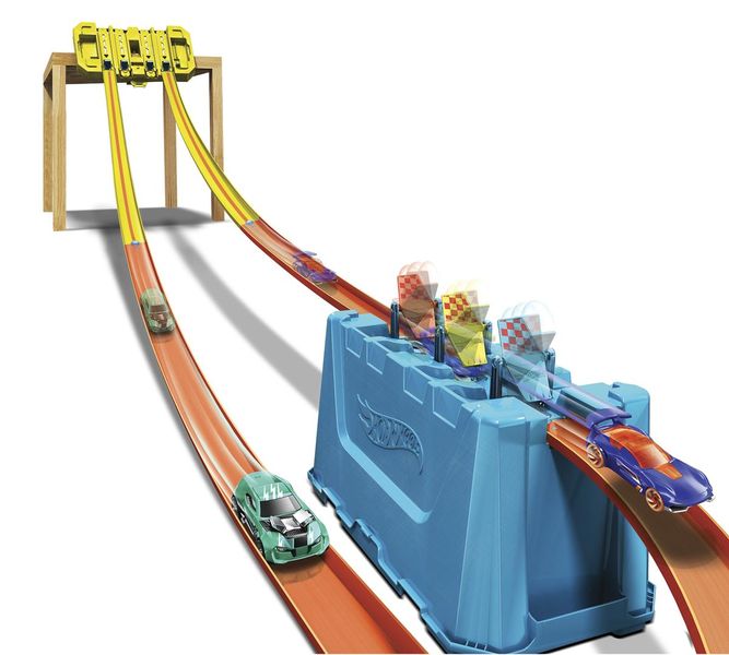 ?The Hot Wheels Track Builder Multi-Lane Speed Box