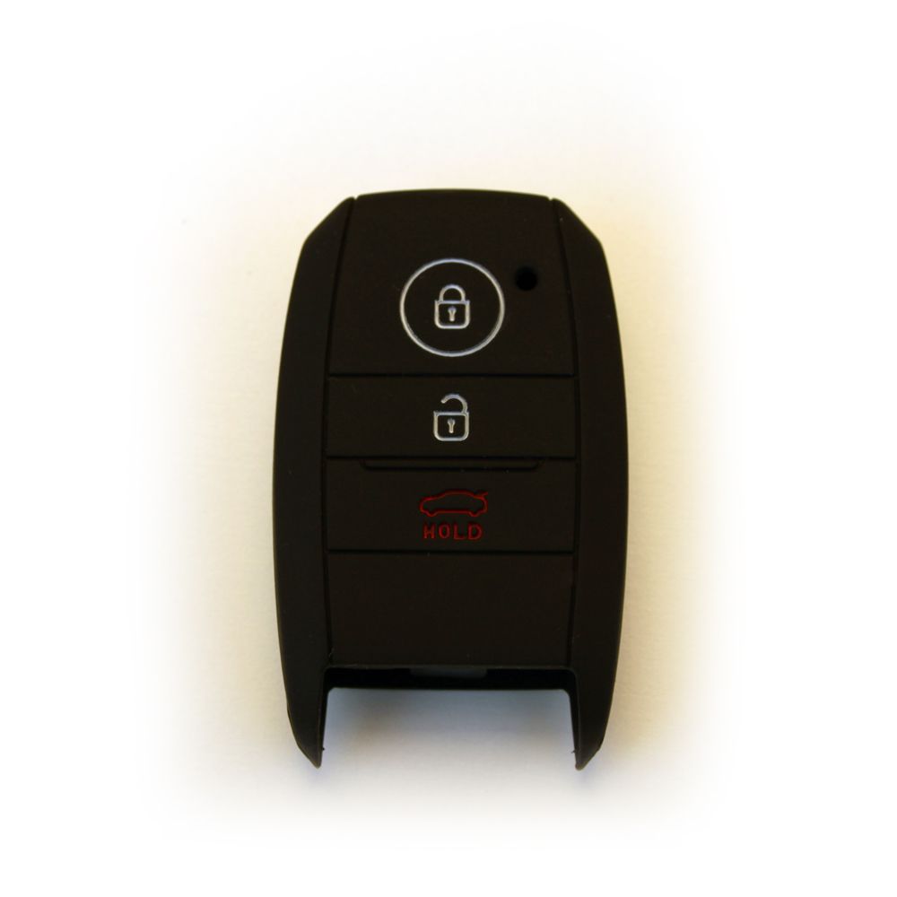 Silicone Car Key Protector - Kia 3 Button Keyless Entry - Black | Shop ...