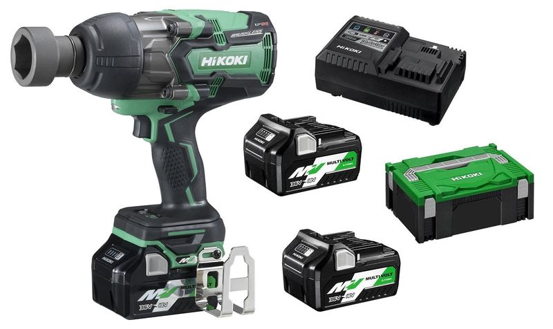 HiKOKI Impact Wrench 3/4 Inch Body - 36V (Incl 2 x Batteries 1 x Charger)
