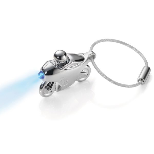 TROIKA Keyring - Motorbike with Blue LED light - SPEED LIGHT