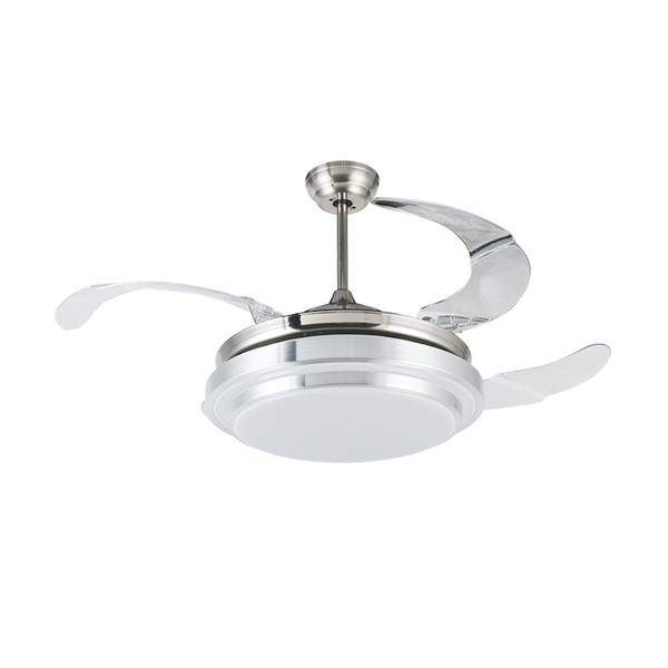 Remote Control Modern Double Aluminum Auto Folding Invisible Ceiling Fan