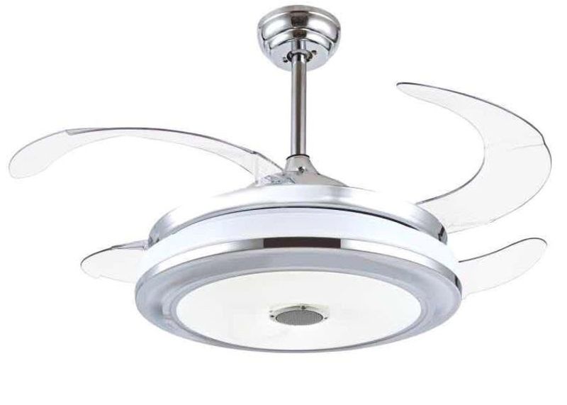 Remote Control Modern Auto Folding Invisible Ceiling Fan with Speaker