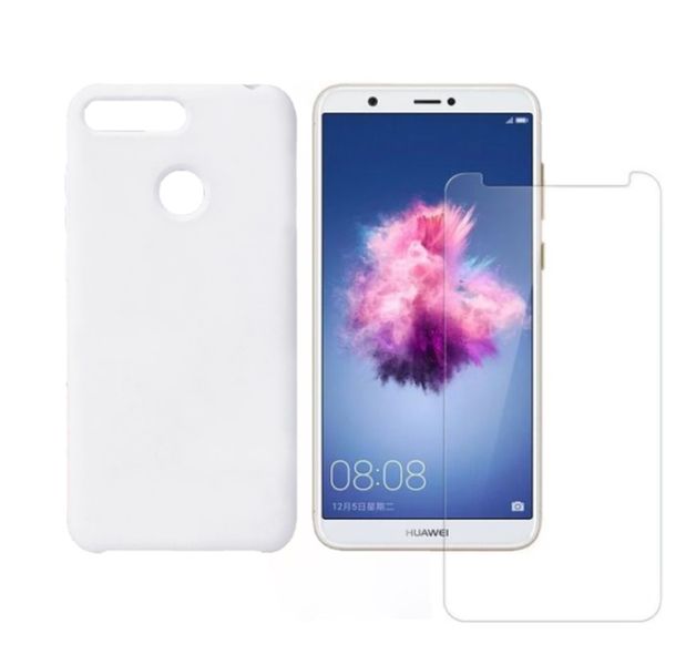 Huawei P Smart 2018 Rubber Cover + Screen Protector