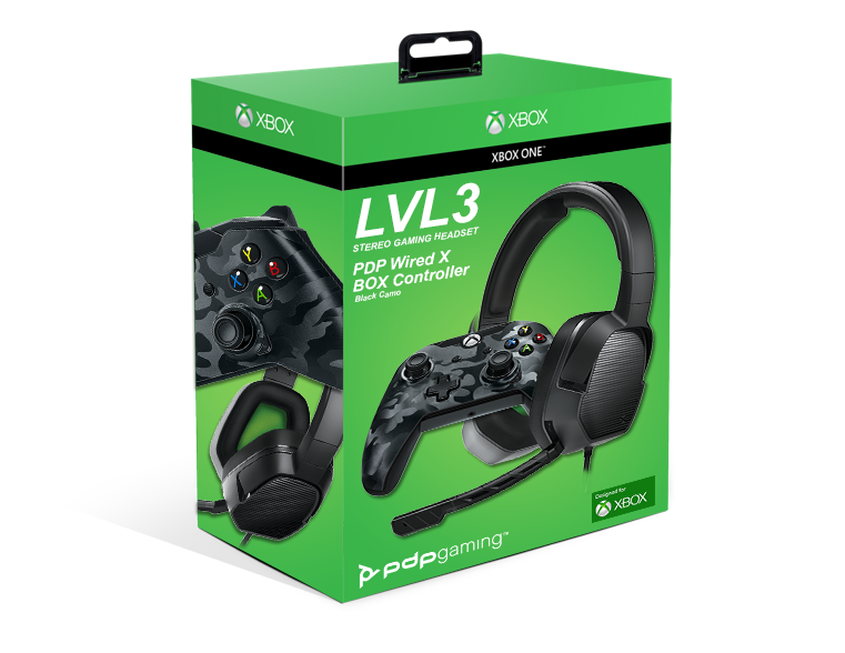 PDP Xbox Holiday Bundle - Controller + LVL3 Gaming Headset - (Xbox One)