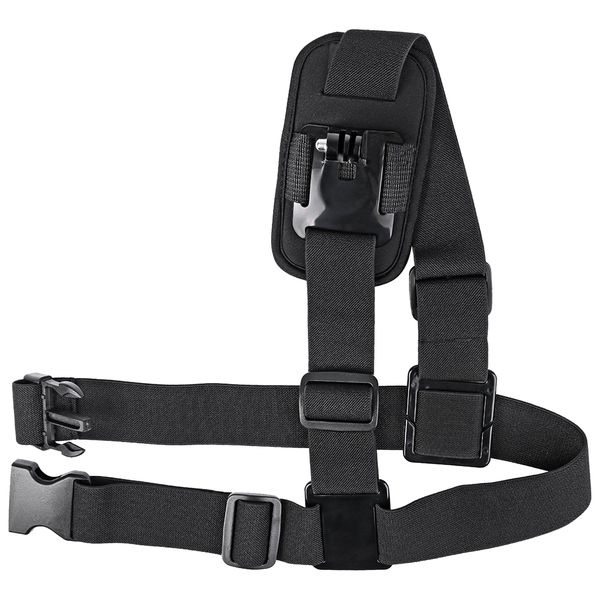 Single Shoulder Chest Strap Mount Harness Belt For GoPro Cameras