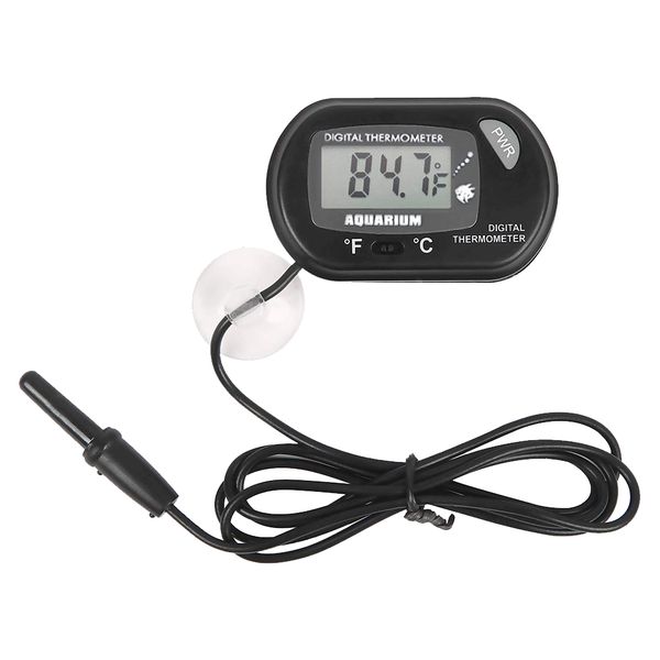 Digital LCD Thermometer for Aquarium Fish Tank Vivarium Reptile Terrarium