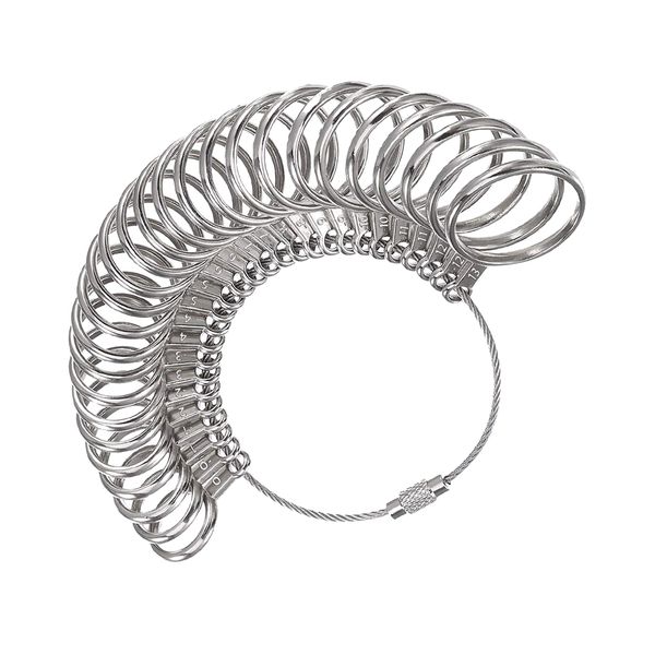 1-13 Stainless Iron Ring Sizer Finger Ring Sizing Measuring Tool