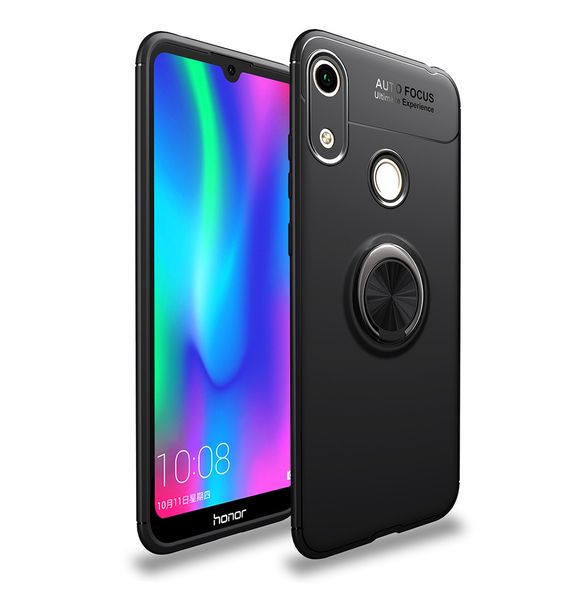 Magnetic Kickstand Gel Rubber Stand Case compatible with Huawei Y6 2019 Red