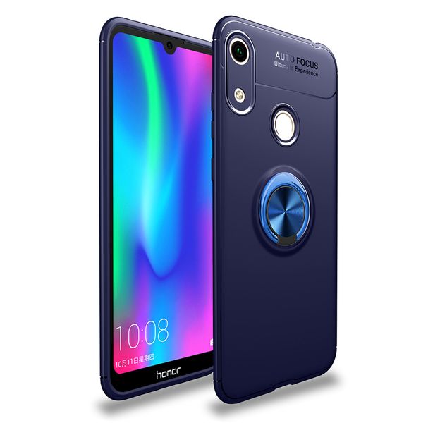 Magnetic Kickstand Gel Rubber Stand Case compatible with Huawei Y6 2019 Red