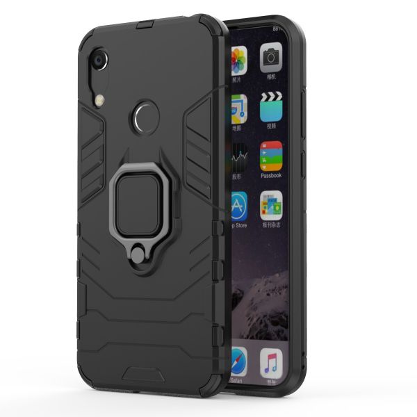 Kickstand Ring Stand Tiger Armor compatible with Huawei Y6 2019 Black