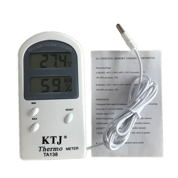 2-in-1 LCD Display Digital Indoor Thermometer &amp; Hygrometer