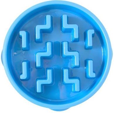 Outward Hound Fun Feeder Notch Blue